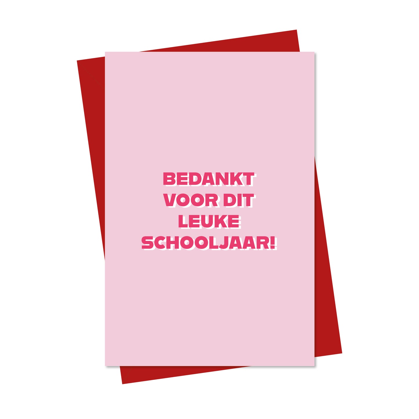 bedankt voor het leuke schooljaar