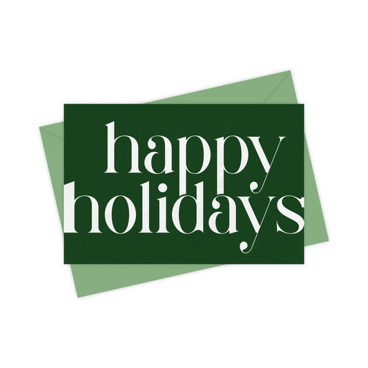 Happy holidays green