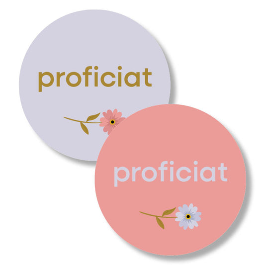proficiat stickers (24st)