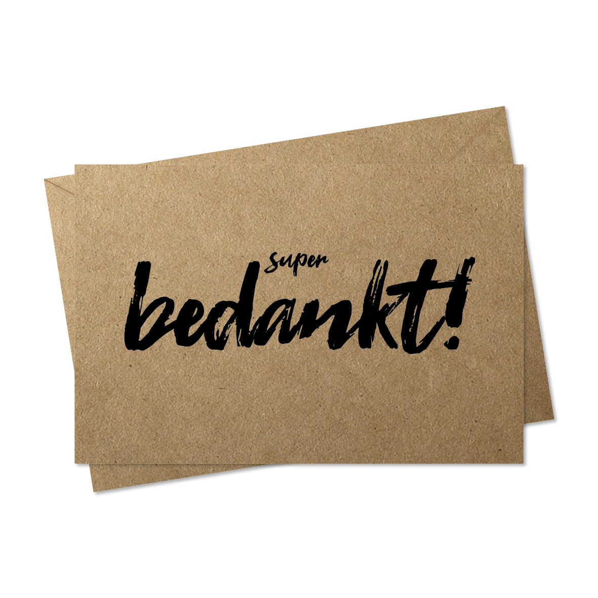 pakket kraft kaartjes - 4 stuks