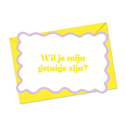 Wil je mijn getuige zijn? (geel)