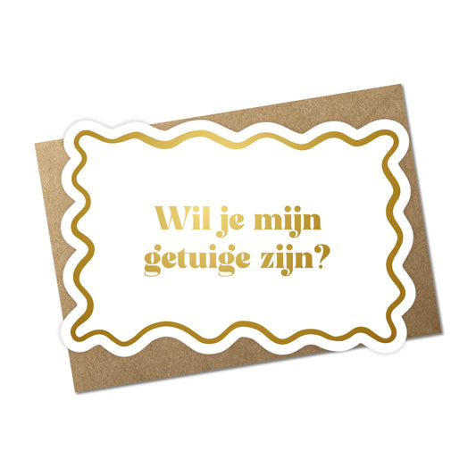 Wil je mijn getuige zijn? (goud)