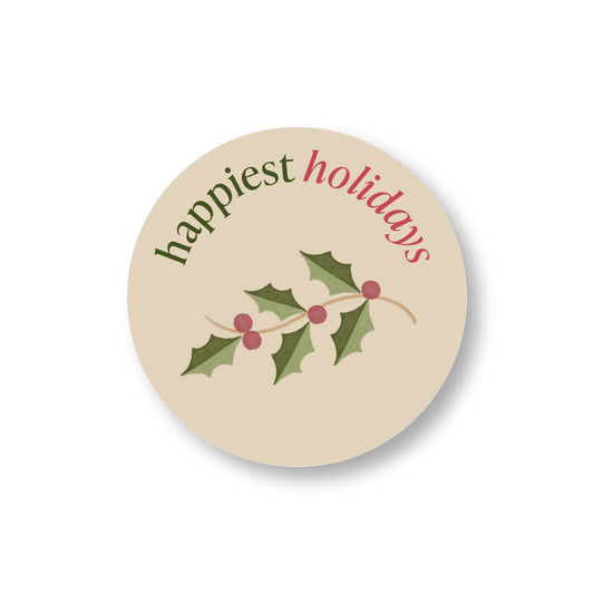 Happiest holidays stickers (24st)