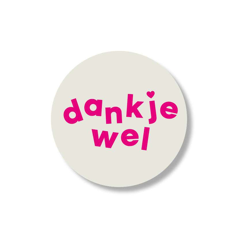 dankjewel stickers (24st)