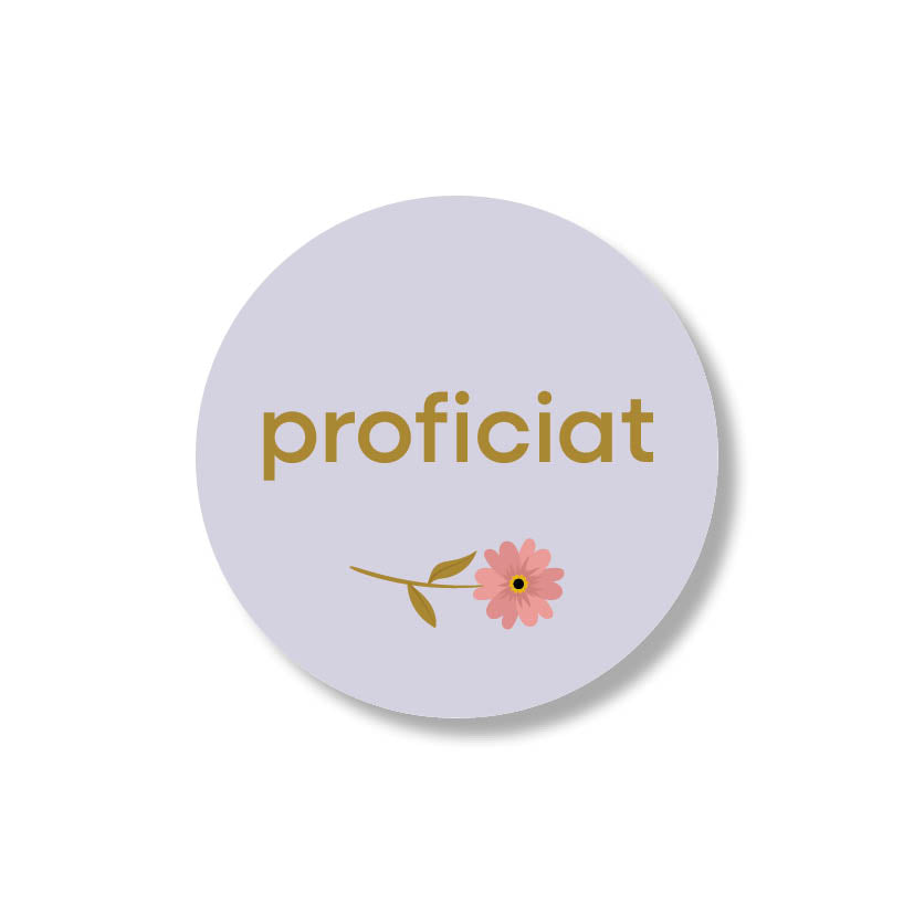 proficiat stickers (24st)