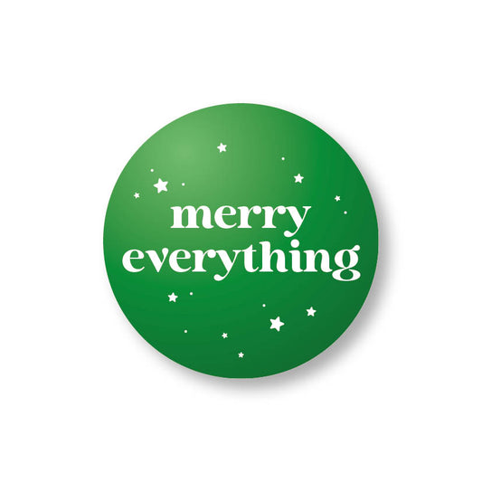 Merry everything stickers groen  (24st)