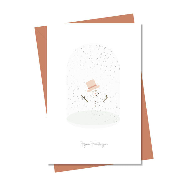 Fijne feestdagen snowman