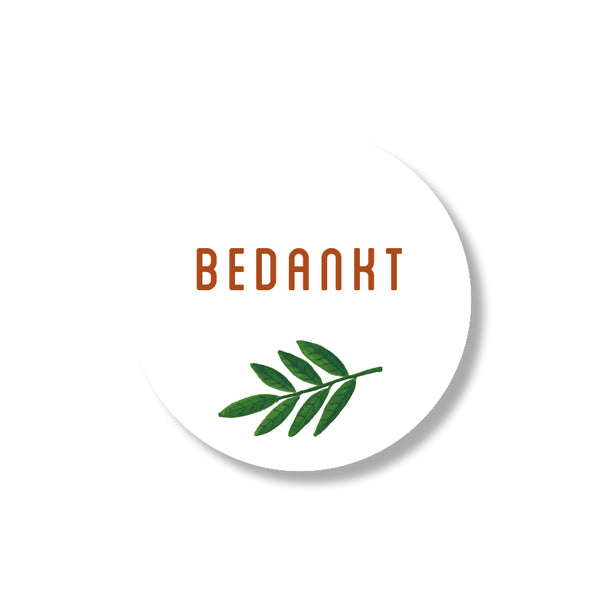 bedankt stickers (24st)