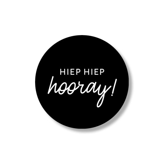 hiep hiep hooray stickers (24st)