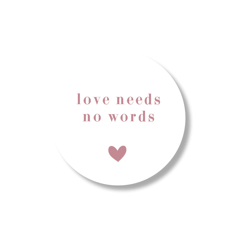 love needs no words stickers (24st)