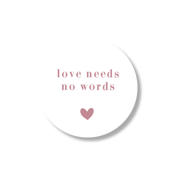 love needs no words stickers (24st)