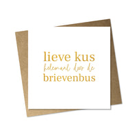 pakket goudfolie kaartjes - 5 stuks
