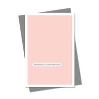I do care about you